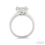 1/4 ctw Lovebright Round Cut Diamond Ring in 14K White Gold