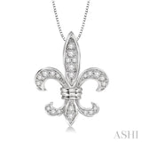 Diamond Fleur De Lis Pendant