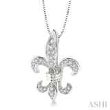 Diamond Fleur De Lis Pendant