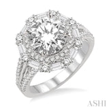 Semi-Mount Diamond Engagement Ring