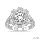 Semi-Mount Diamond Engagement Ring