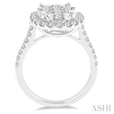 Oval Shape Lovebright Bridal Diamond Engagement Ring