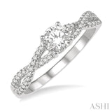 Light Weight Diamond Engagement Ring