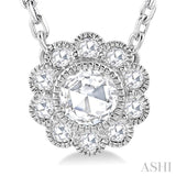 Rose Cut Diamond Pendant