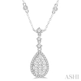 Pear Shape Lovebright Essential Diamond Necklace