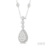 Pear Shape Lovebright Essential Diamond Necklace