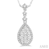 Pear Shape Lovebright Essential Diamond Necklace