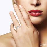 Oval Shape Lovebright Essential Light Weight Diamond Promise Ring