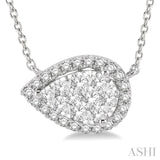 Pear Shape Lovebright Essential Diamond Necklace