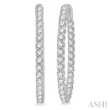 Diamond Hoop Earrings