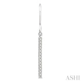 Diamond Straight Bar Earrings