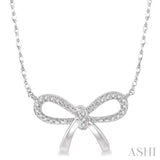 Diamond Bow Tie Necklace