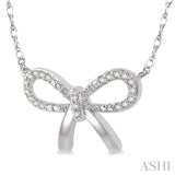 Diamond Bow Tie Necklace