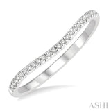 Diamond Curved Wedding Band