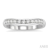 Diamond Curved Wedding Band