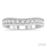 Diamond Curved Wedding Band