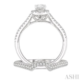 Oval Shape Diamond Wedding Set