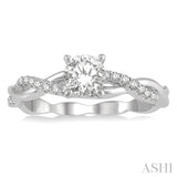 Semi-Mount Diamond Engagement Ring