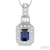 Gemstone & Diamond Pendant