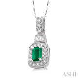 Gemstone & Diamond Pendant