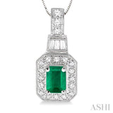 Gemstone & Diamond Pendant