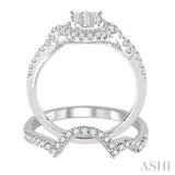 Oval Shape Lovebright Bridal Diamond Wedding Set