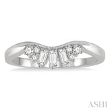 Diamond Curved Wedding Band