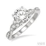 Semi-Mount Diamond Engagement Ring